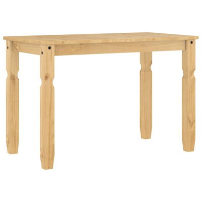 vidaXL Tavolo da Pranzo Corona 112x60x75 cm in Legno Massello di Pino