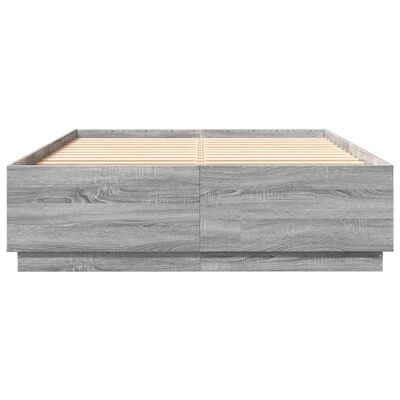 vidaXL Giroletto Grigio Sonoma 120x200 cm in Legno Multistrato