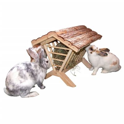 Kerbl Portafieno per Animali Domestici Naturale 45x32x33 cm in Legno