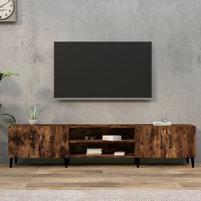 vidaXL Mobile TV Rovere Fumo 180x31,5x40 cm in Legno Multistrato