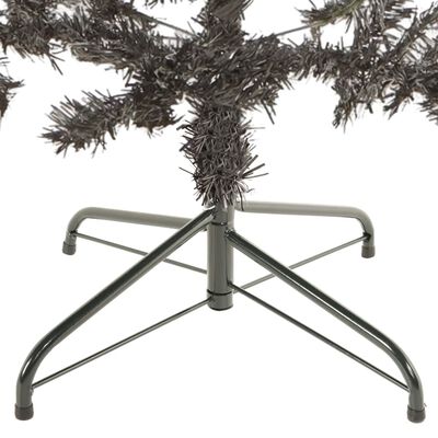 vidaXL Albero di Natale Sottile Nero 240 cm