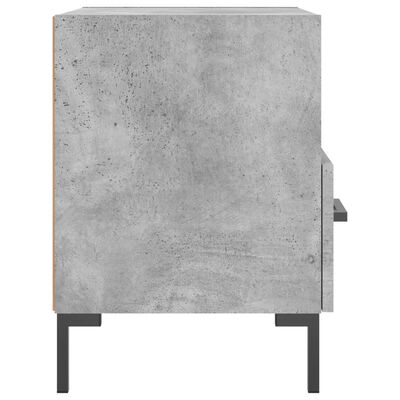 vidaXL Comodini 2 pz Grigio Cemento 40x35x47,5 cm in Legno Multistrato