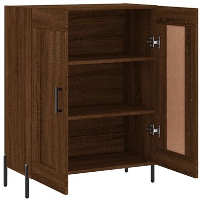 vidaXL Credenza Rovere Marrone 69,5x34x90 cm in Legno Multistrato