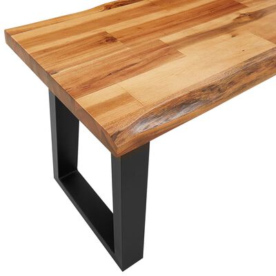 vidaXL Set da Pranzo 3 pz con Bordi Vivi in Legno Massello di Acacia