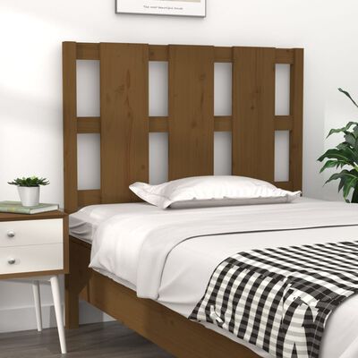 vidaXL Testiera per Letto ambra 95,5x4x100cm in Legno Massello di Pino