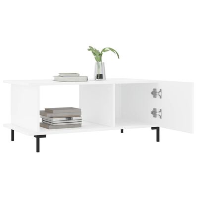 vidaXL Tavolino da Salotto Bianco 90x50x40 cm in Legno Multistrato