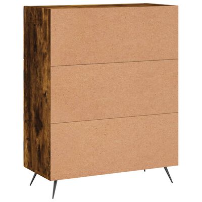 vidaXL Credenza Rovere Fumo 69,5x34x90 cm in Legno Multistrato