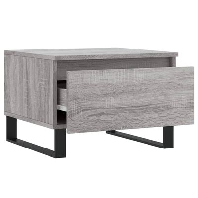 vidaXL Tavolino da Salotto Grigio Sonoma 50x46x35 cm Legno Multistrato