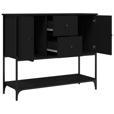 vidaXL Credenza Nera 100x36x85 cm in Legno Multistrato