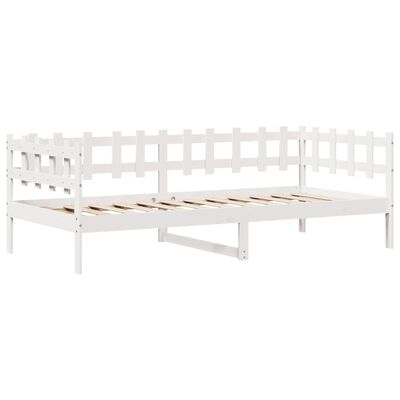 vidaXL Dormeuse con Cassetti Bianca 80x200 cm Legno Massello di Pino