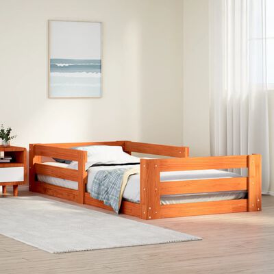 vidaXL Letto senza Materasso Marrone Cera 70x140 cm in Legno di Pino