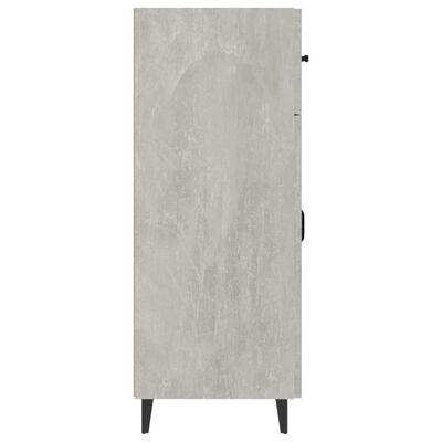 vidaXL Credenza Grigio Cemento 69,5x34x90 cm in Legno Multistrato