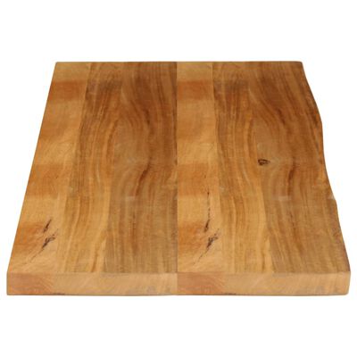 vidaXL Piano Tavolo Bordi Vivi 140x60x2,5 cm Legno Massello di Mango