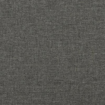 vidaXL Giroletto senza Materasso Grigio Scuro 140x200 cm Tessuto