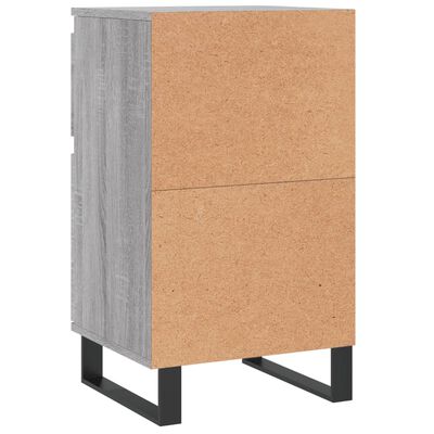 vidaXL Credenze 2 pz Grigio Sonoma 40x35x70 cm in Legno Multistrato