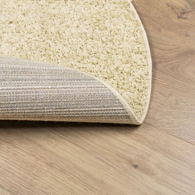 vidaXL Tappeto Shaggy PAMPLONA a Pelo Lungo Moderno Oro Ø 120 cm