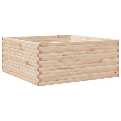 vidaXL Fioriera da Giardino 110x110x46 cm in Legno Massello di Pino