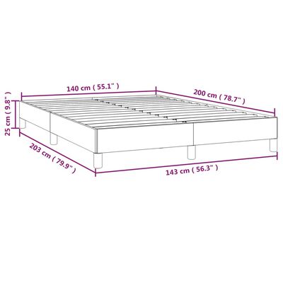 vidaXL Giroletto Marrone 140x200 cm in Similpelle