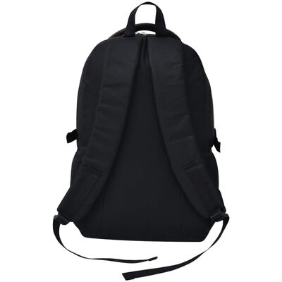 vidaXL Zaino da Scuola 40L Nero e Mimetico