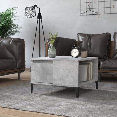 vidaXL Tavolino Salotto Grigio Cemento 55x55x36,5 cm Legno Multistrato