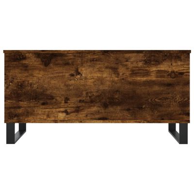 vidaXL Tavolino da Salotto Rovere Fumo 90x44,5x45 cm Legno Multistrato