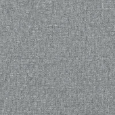 vidaXL Giroletto senza Materasso Grigio Chiaro 200x200 cm Tessuto