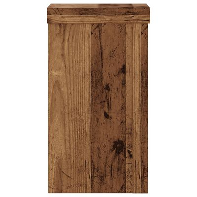 vidaXL Supporti per Piante 2 pz Legno 10x10x18 cm Legno Multistrato