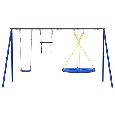 vidaXL Set Gioco da Esterno Altalena Trapezio e Altalena con Piattino