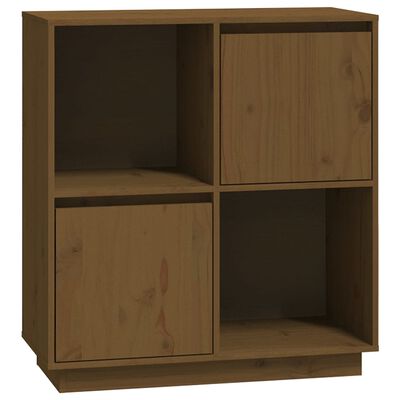 vidaXL Credenza Marrone Ambrato 74x35x80 cm in Legno Massello di Pino