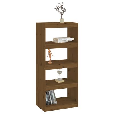 vidaXL Libreria/Divisorio Ambra 60x30x135,5cm Legno Massello di Pino