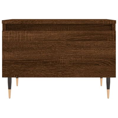 vidaXL Tavolino da Salotto Rovere Marrone 50x46x35cm Legno Multistrato