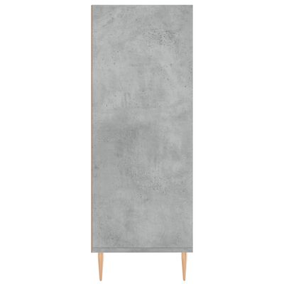 vidaXL Libreria Grigio Cemento 69,5x32,5x90 cm in Legno Multistrato