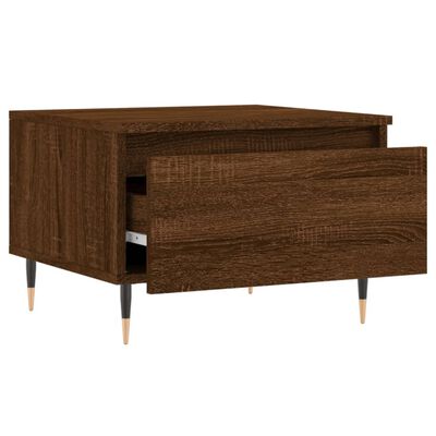 vidaXL Tavolino da Salotto Rovere Marrone 50x46x35cm Legno Multistrato