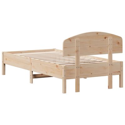 vidaXL Giroletto senza Materasso 75x190 cm in Legno Massello di Pino