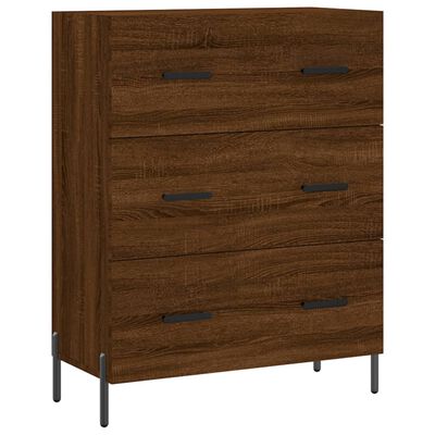 vidaXL Credenza Rovere Marrone 69,5x34x180 cm in Legno Multistrato