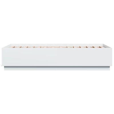 vidaXL Giroletto con Luci LED Bianco 75x190 cm in Legno Multistrato