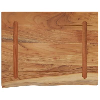 vidaXL Mensola a Muro 50x40x2,5cm Rettangolare Legno Acacia Bordi Vivi