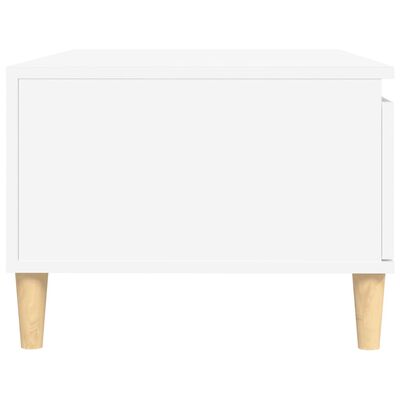 vidaXL Tavolino da Salotto Bianco 90x50x36,5 cm in Legno Multistrato