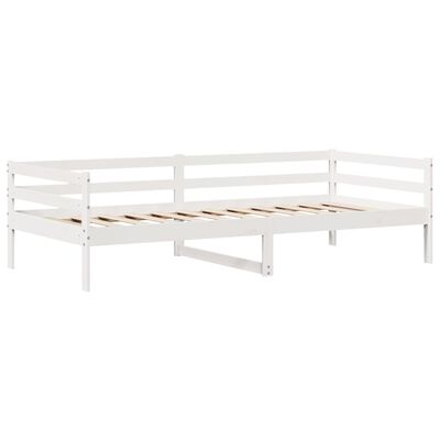 vidaXL Dormeuse con Cassetti Bianco 90x200 cm Legno Massello di Pino