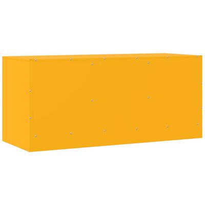 vidaXL Mobile Porta TV Giallo Senape 99x39x44 cm in Acciaio