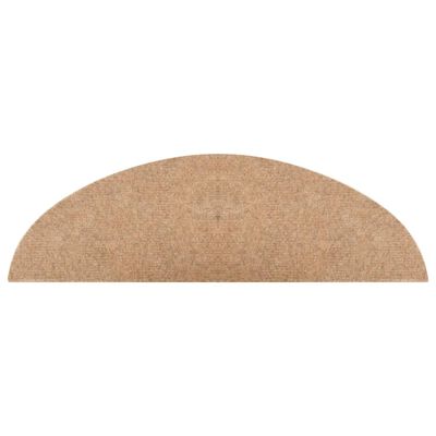 vidaXL Tappetini Autoadesivi per Scale 10pz Beige 56x17x3 cm