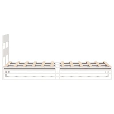 vidaXL Letto senza Materasso Bianco 90x200 cm Legno Massello di Pino