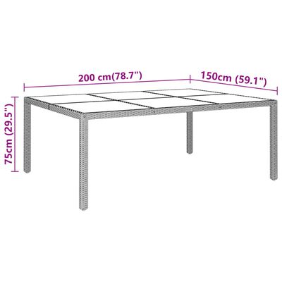 vidaXL Set Pranzo da Giardino 11pz in Polyrattan Grigio