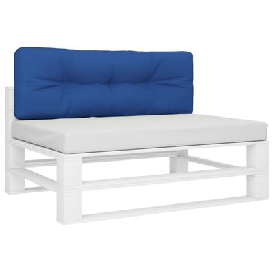 vidaXL Cuscino per Pallet Blu Reale 120x40x12 cm in Tessuto