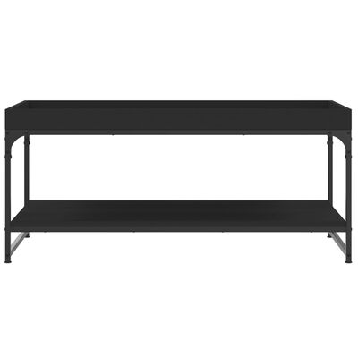 vidaXL Tavolino da Salotto Nero 100x49x45 cm in Legno Multistrato