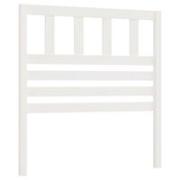 vidaXL Testiera per Letto Bianca 81x4x100 cm in Legno Massello di Pino