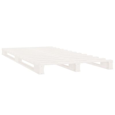 vidaXL Letto a Pallet Bianco 90x200 cm in Legno Massello di Pino