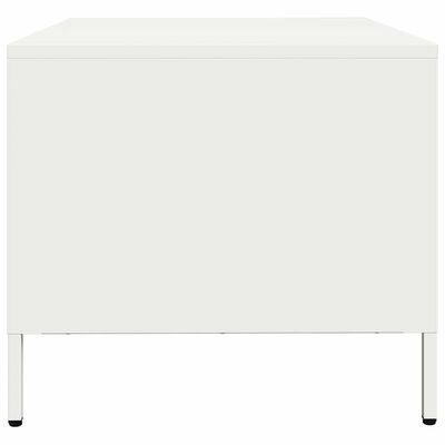 vidaXL Mobile TV Bianco 68x50x43,5 cm in Acciaio Laminato a Freddo