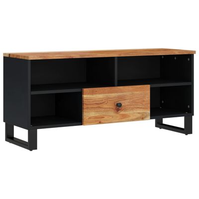 vidaXL Mobile TV 100x33x46cm Legno Massello Acacia e Legno Multistrato