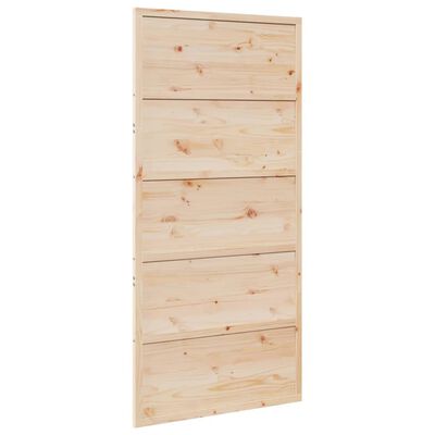 vidaXL Porta per Granaio 100x208 cm in Legno Massello di Pino